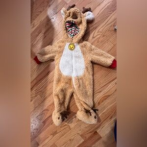 Cozy Tan Reindeer bunting